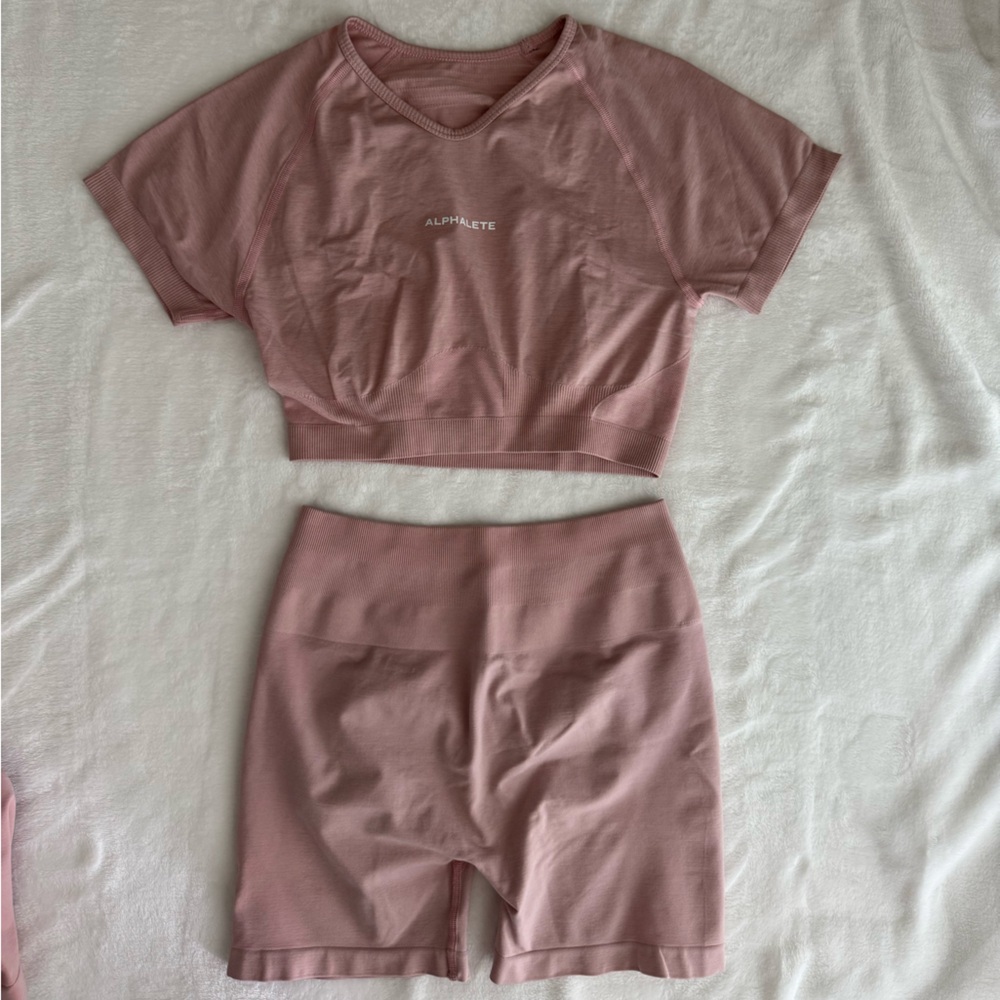 Alphalete Pink Leggings Set